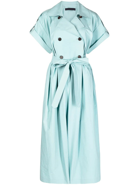 Double-Breasted Trench Jumpsuit
