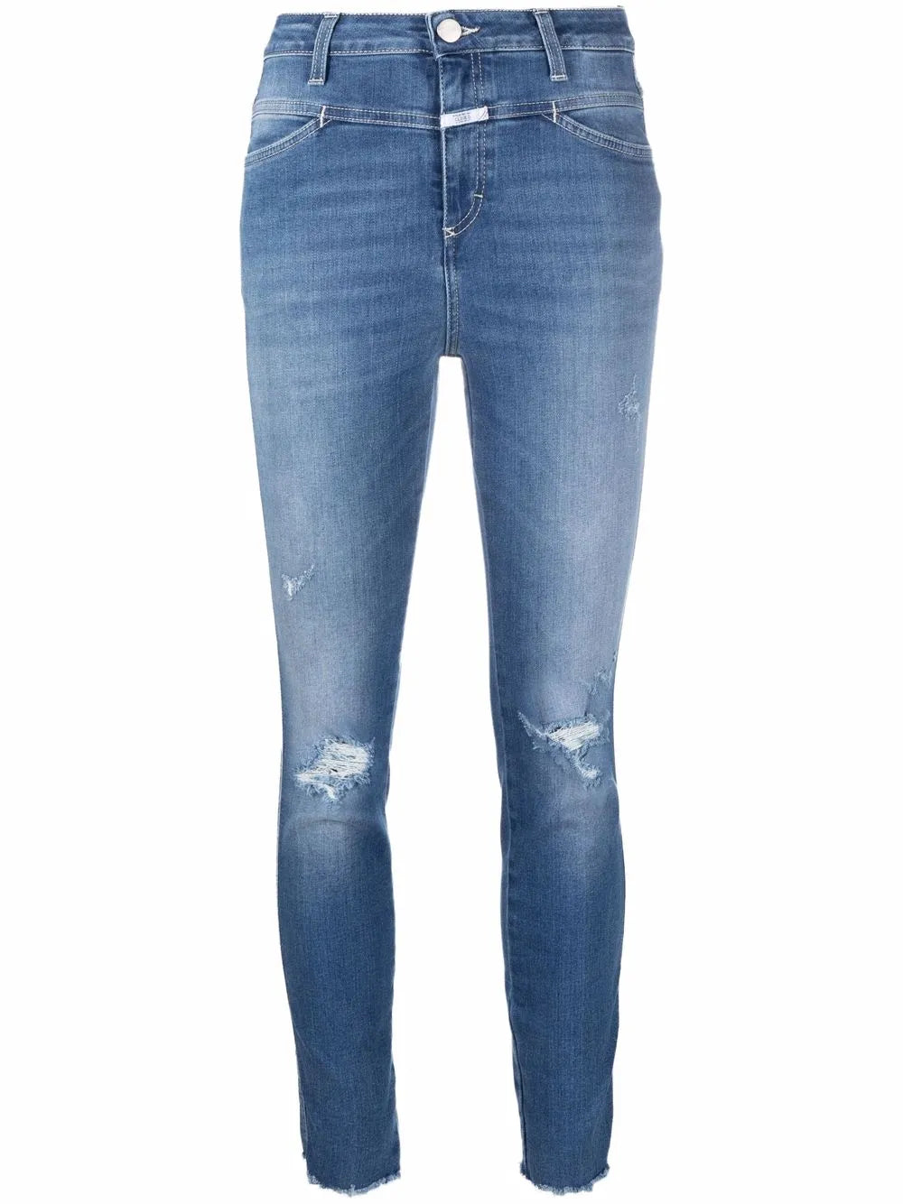Distressed Slim-Fit Jeans