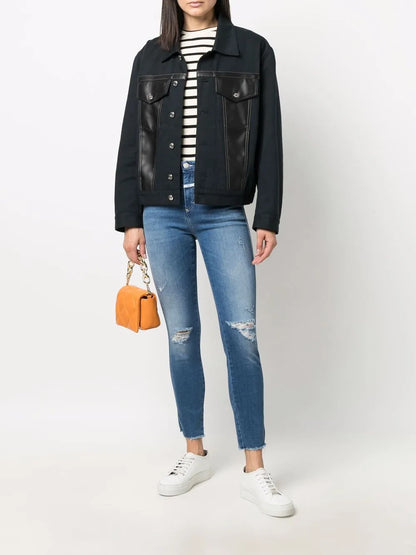 Distressed Slim-Fit Jeans
