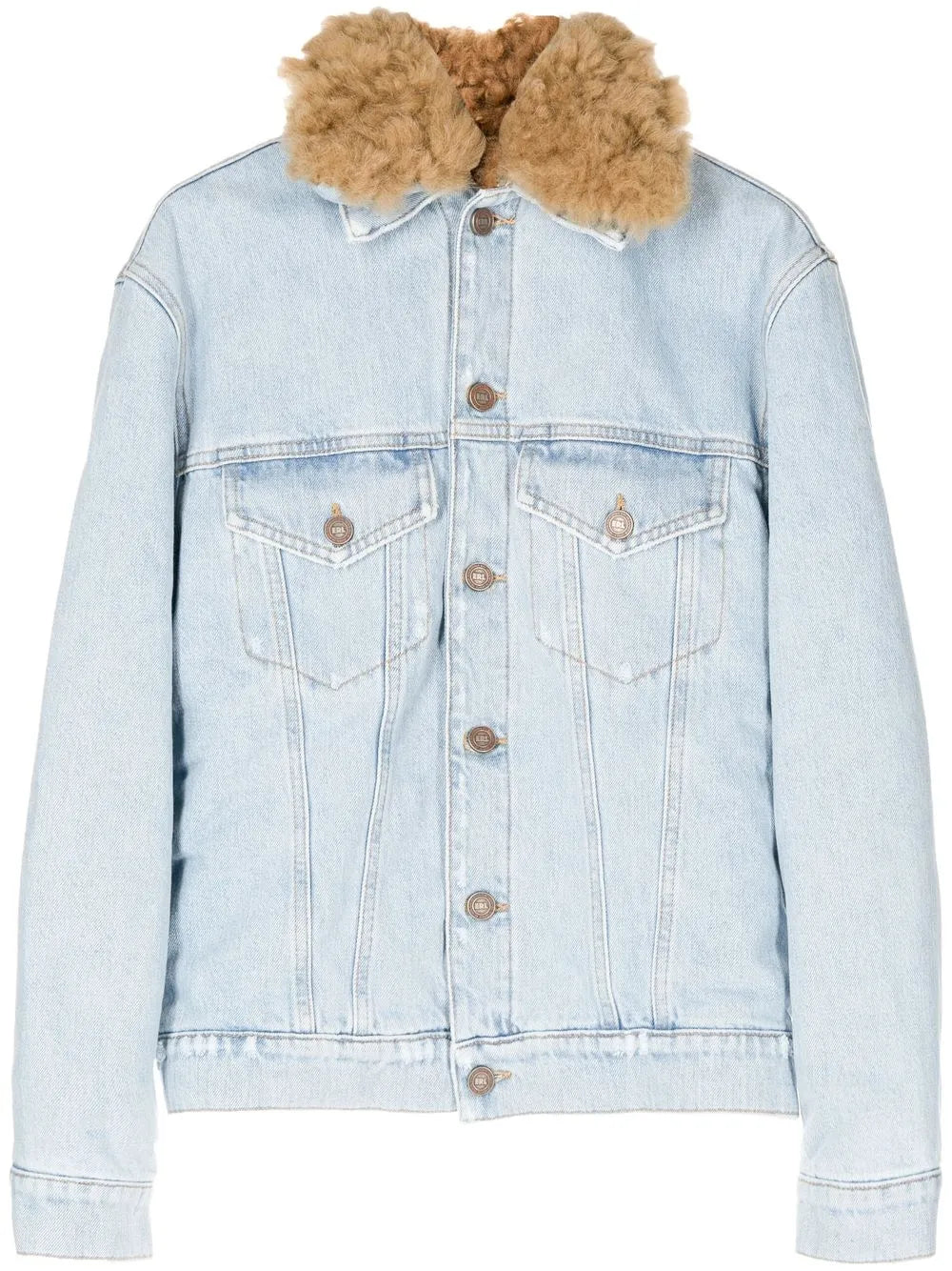 Fur-Collared Denim Jacket