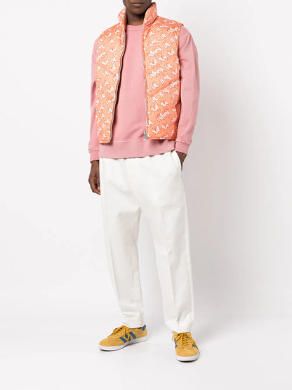Reversible Logo-Print Padded Gilet