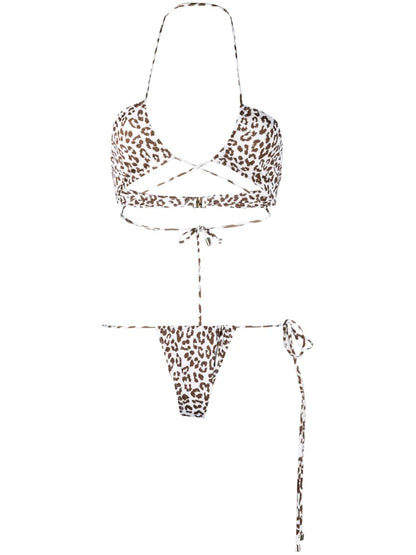 Leopard-Print Bikini Set