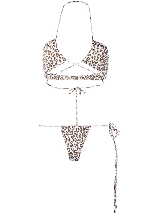 Leopard-Print Bikini Set