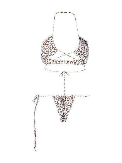 Leopard-Print Bikini Set