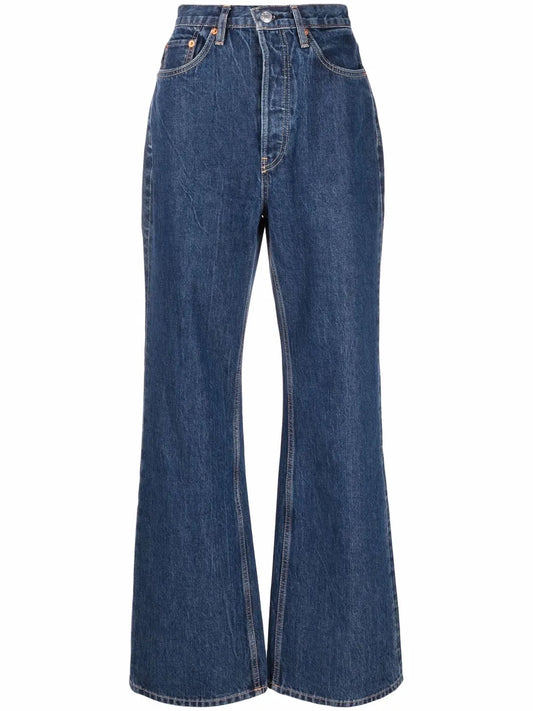 High-Waisted Bootcut Jeans