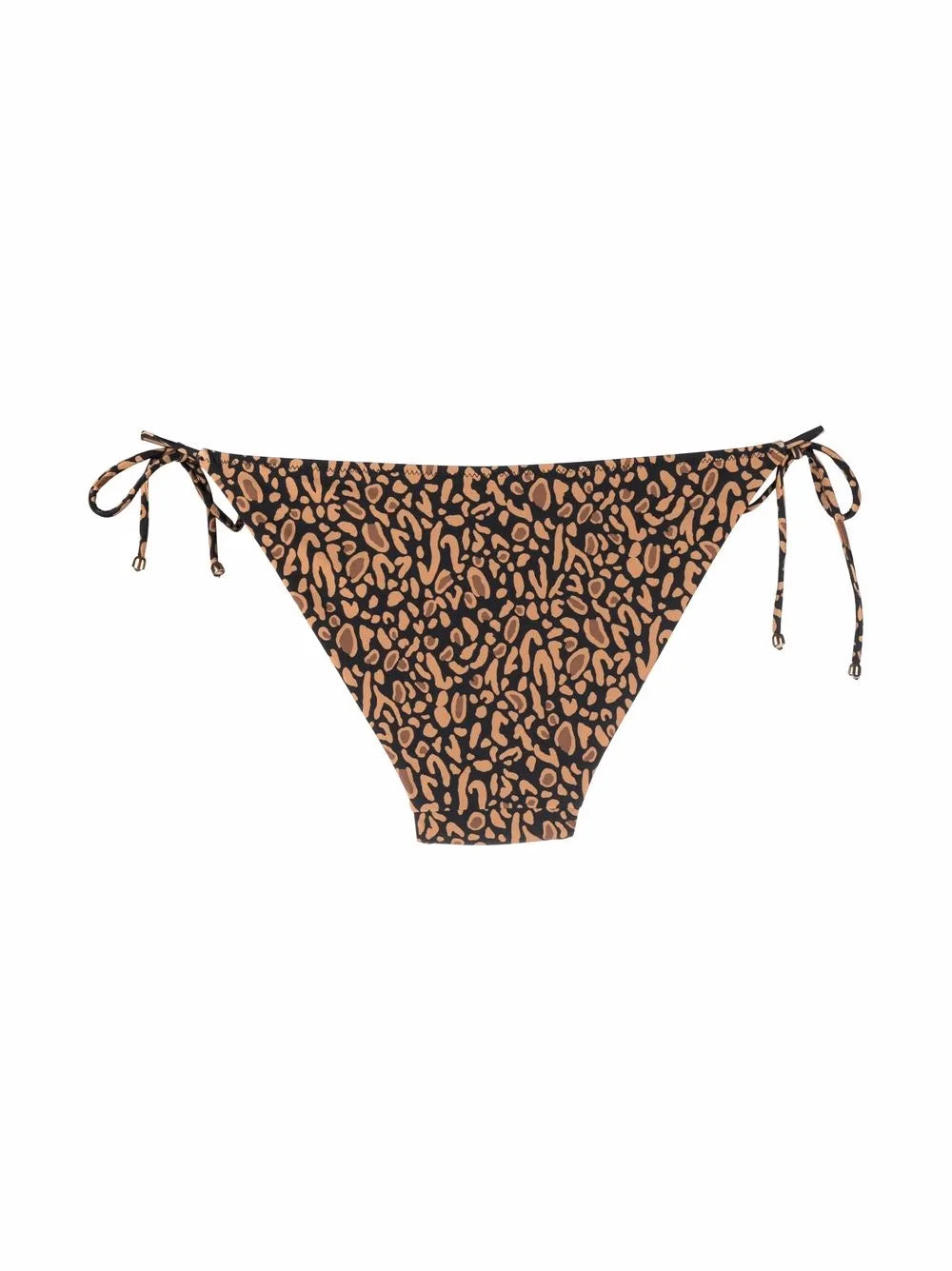 Animal-Print Tie-Fastening Bikini Bottoms