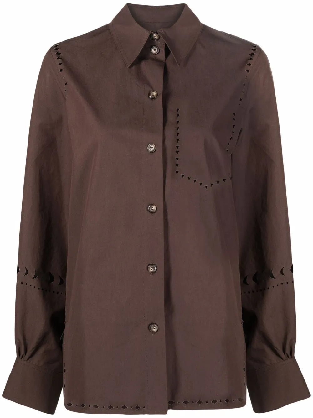 Laser-Cut Long-Sleeve Shirt