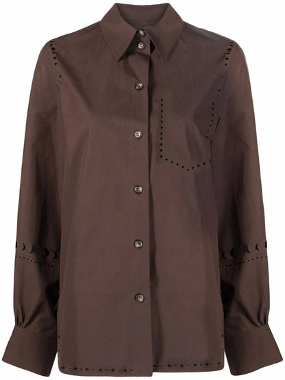 Laser-Cut Long-Sleeve Shirt