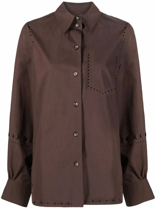 Laser-Cut Long-Sleeve Shirt