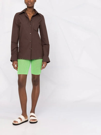 Laser-Cut Long-Sleeve Shirt