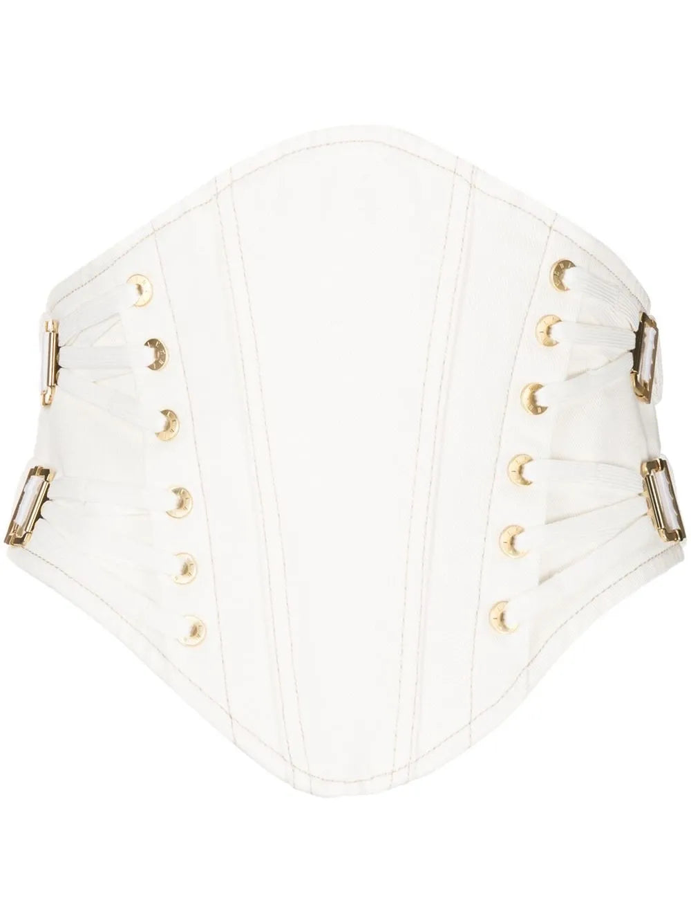 Laced Denim Corset Top
