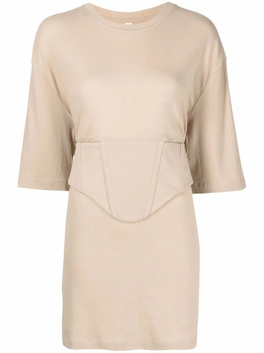 Corset-Detail Tunic Top