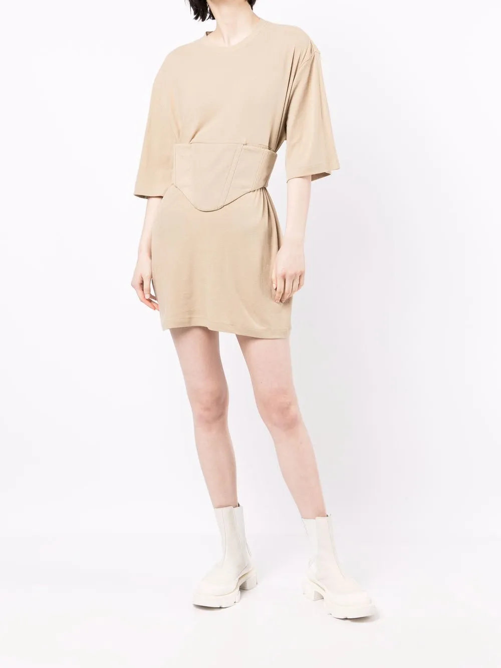 Corset-Detail Tunic Top