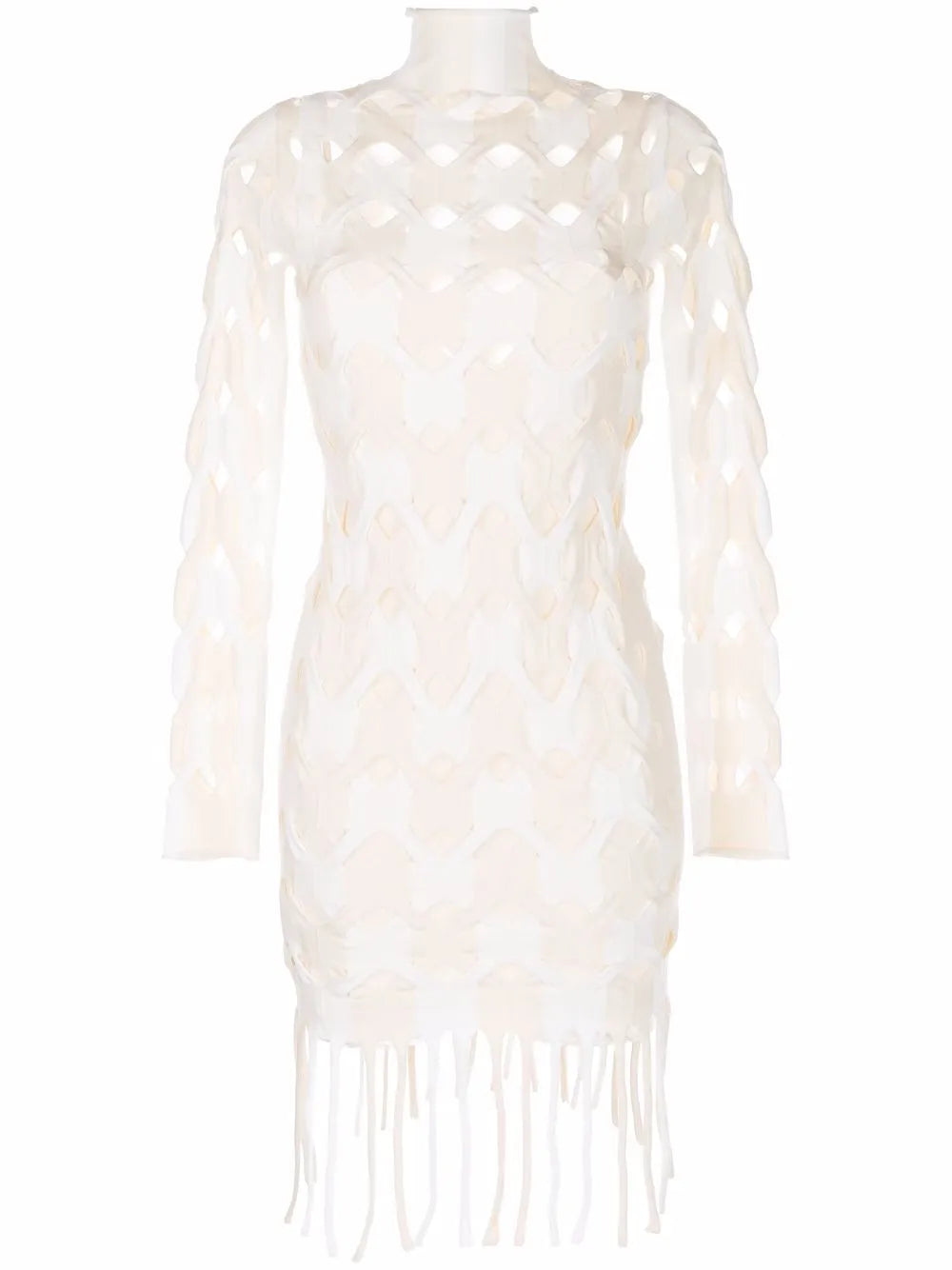Two-Tone Cable Mini Dress