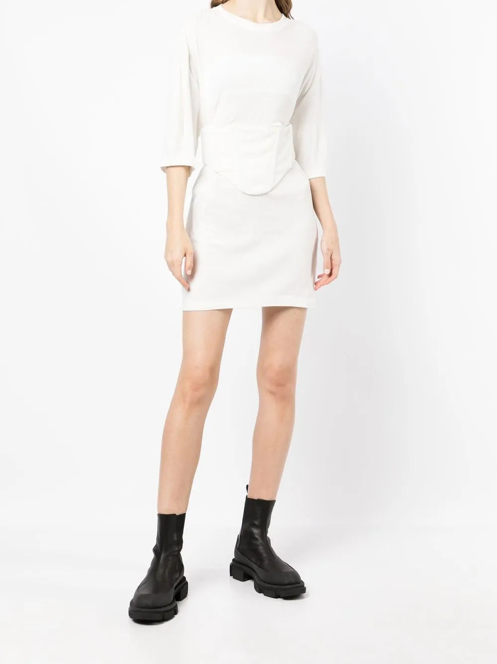 Corset-Detail Tunic Top