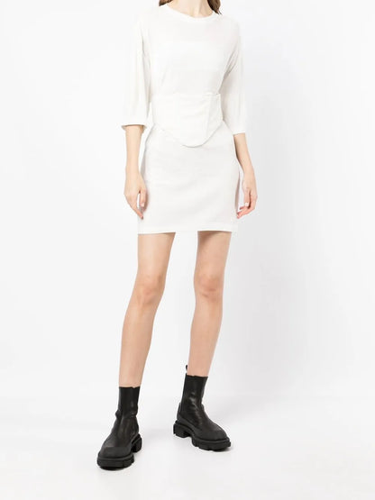 Corset-Detail Tunic Top