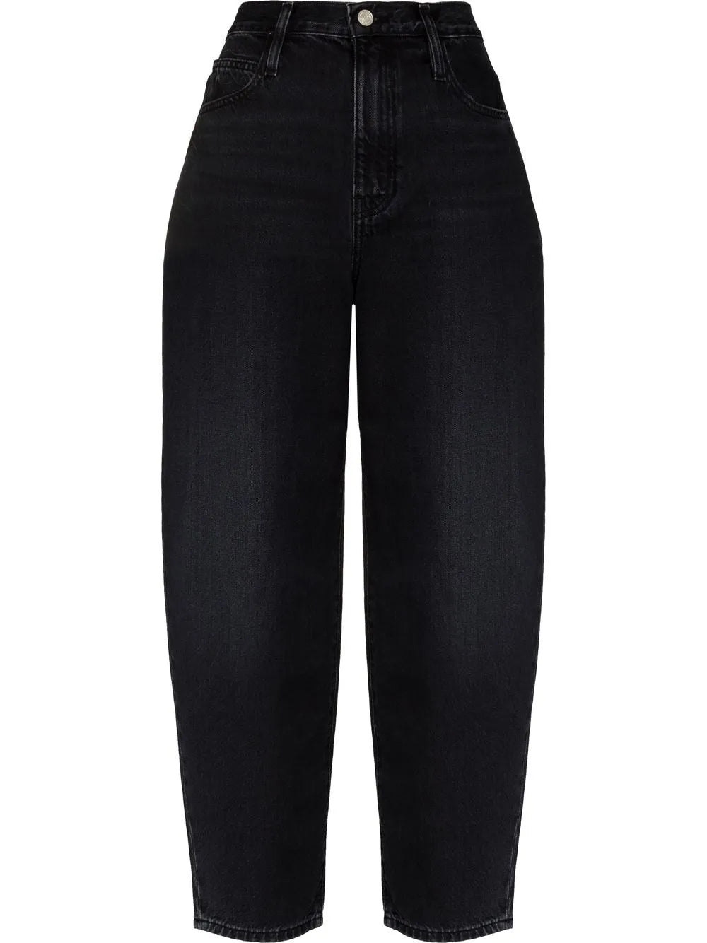 High-Waisted Straight-Leg Jeans