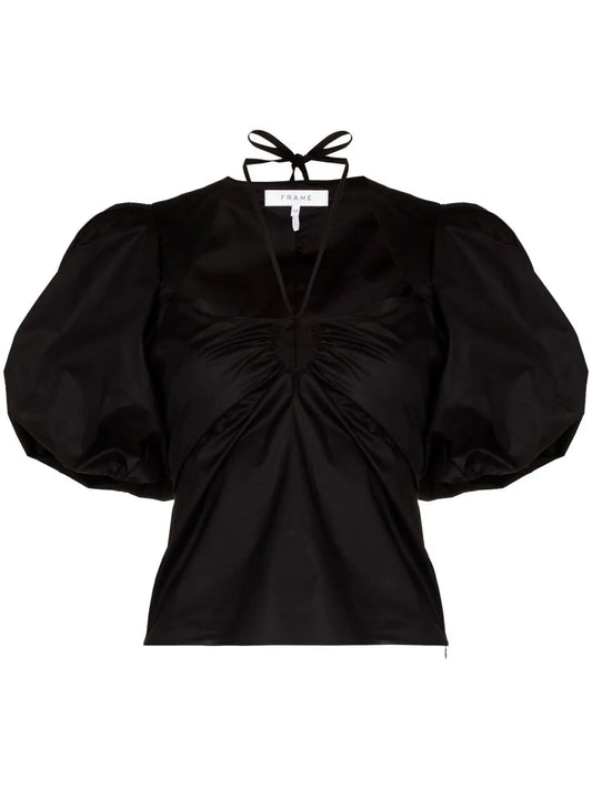 Puff-Sleeve Blouse