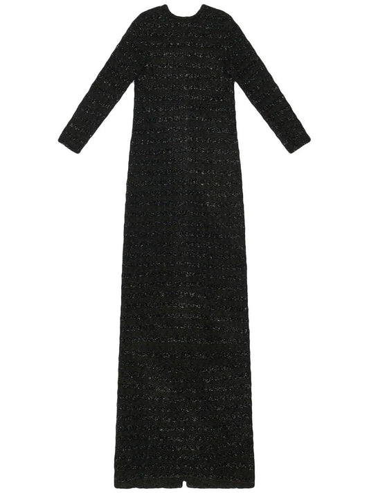 Tweed Button-Back Dress