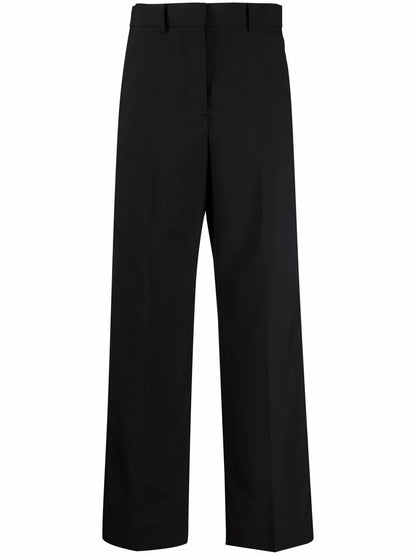 Side-Stripe Straight-Leg Trousers
