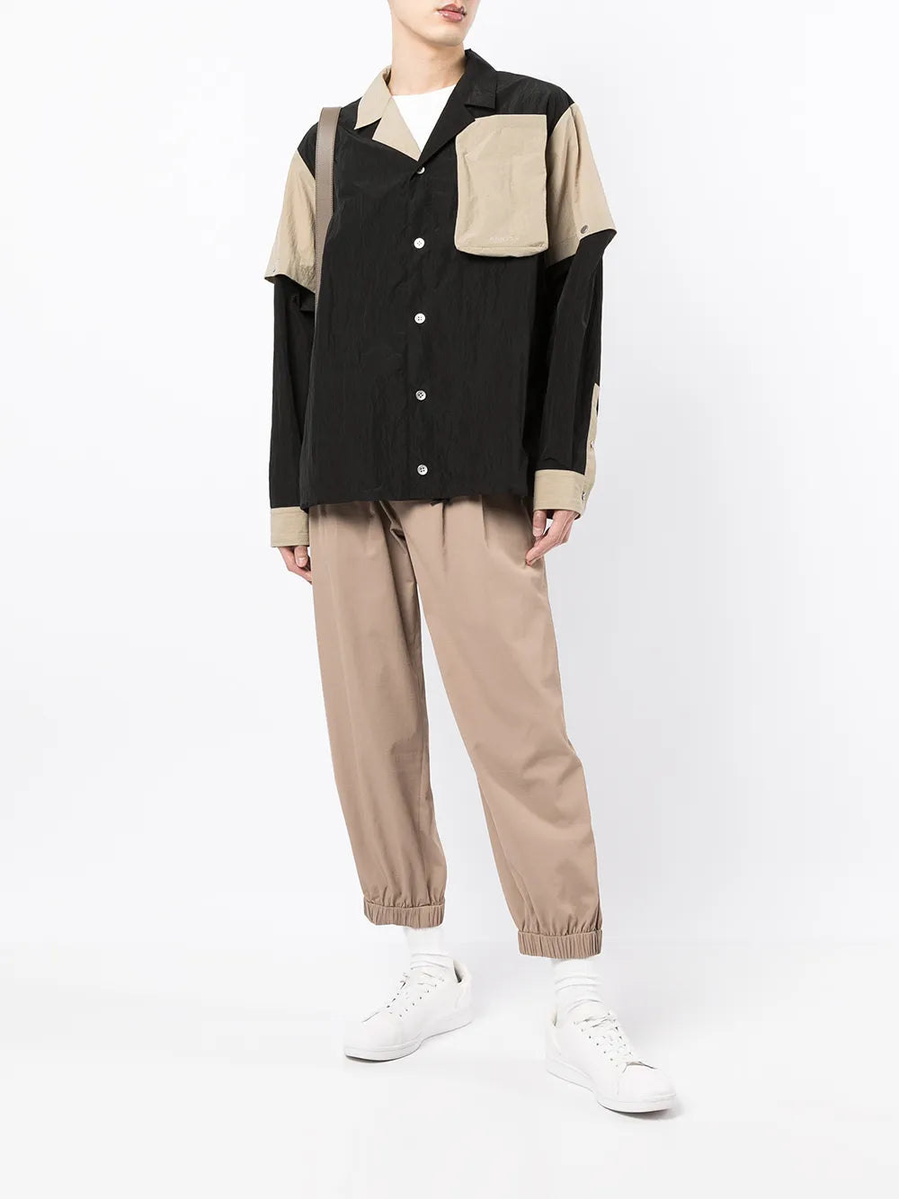 Detachable-Sleeve Shirt Jacket