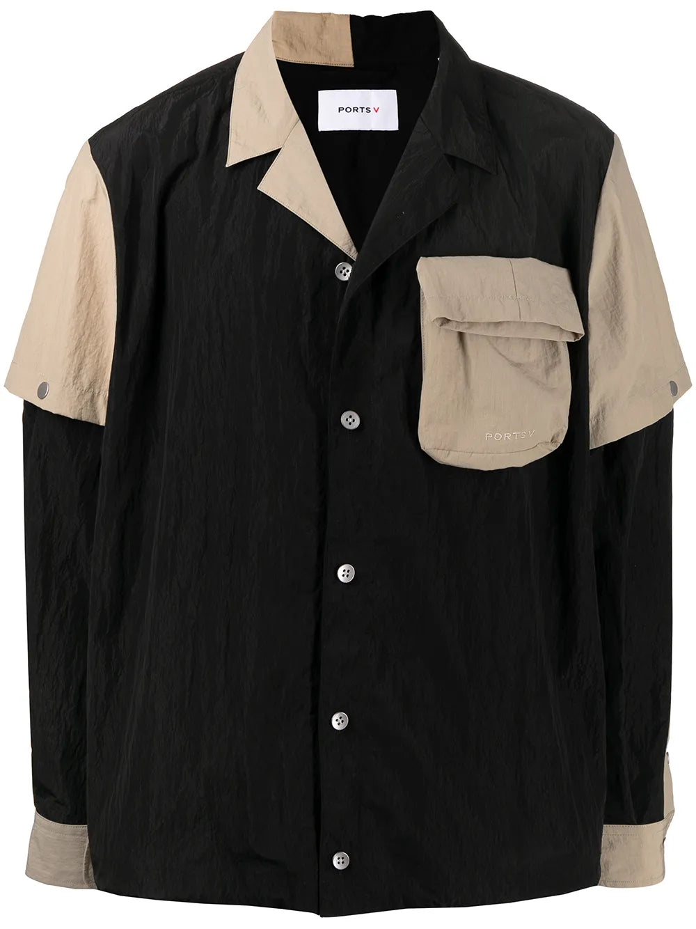 Detachable-Sleeve Shirt Jacket