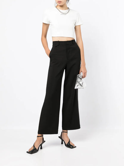 High-Waist Tailored Trousers