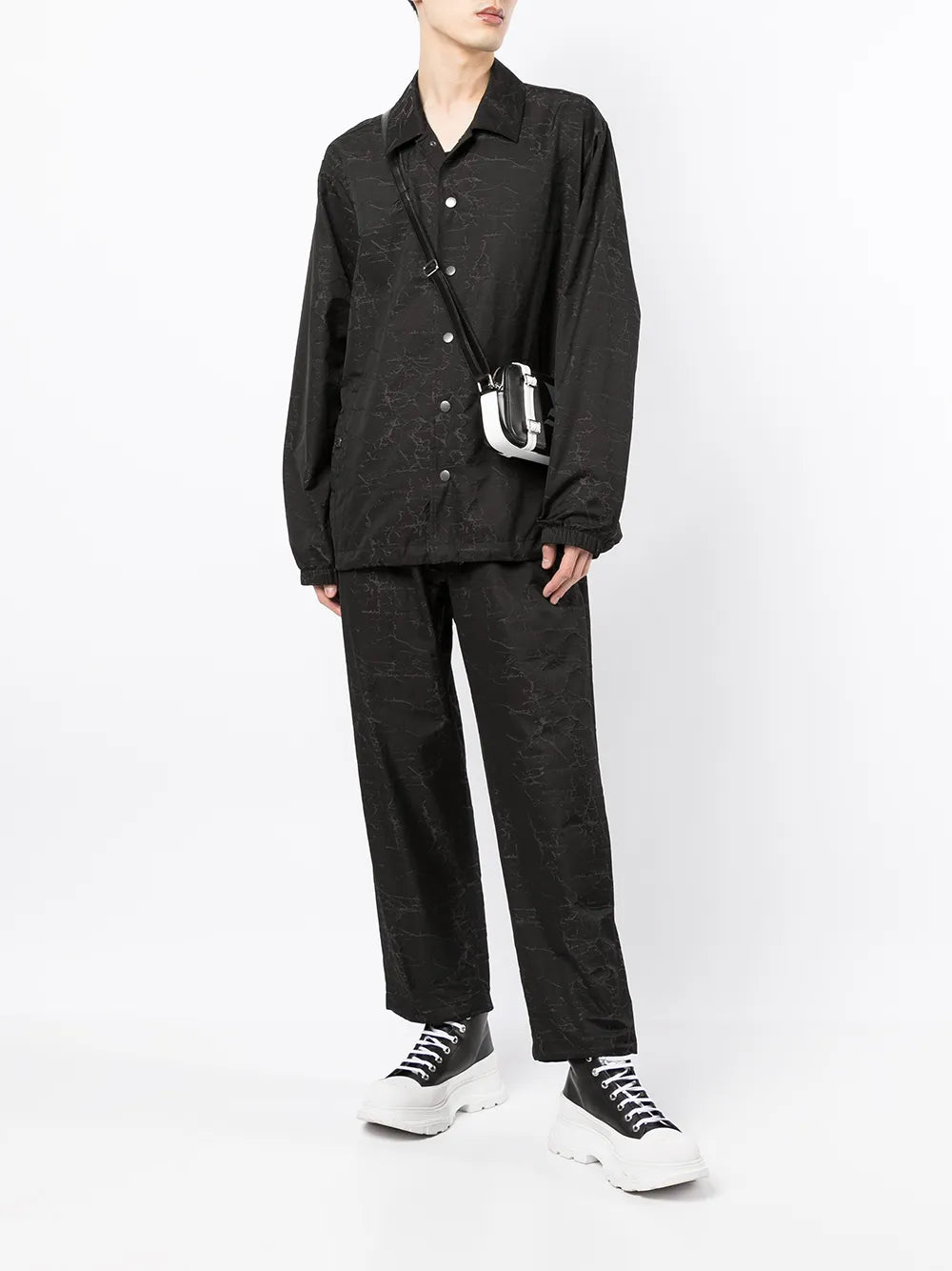 Patterned Button-Up Shirt