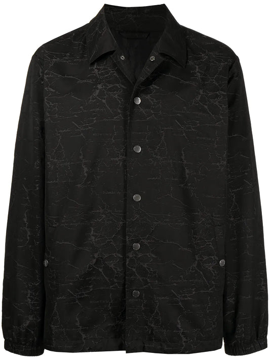 Patterned Button-Up Shirt