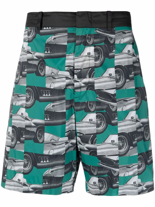 Photograph-Print Shorts