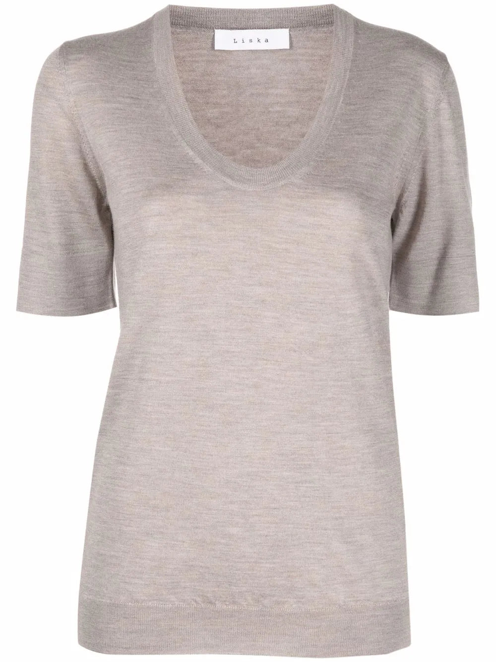 Round-Neck Knitted Top