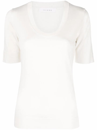 Round-Neck Knitted Top