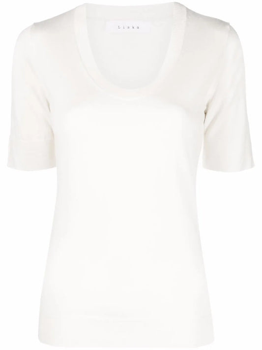 Round-Neck Knitted Top