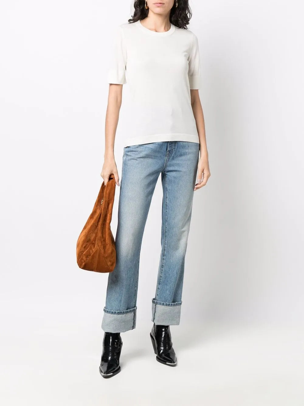 Crew-Neck Knitted Top