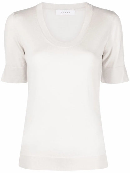 Round-Neck Knitted Top