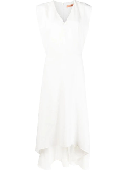 Sleeveless V-Neck Midi Dress