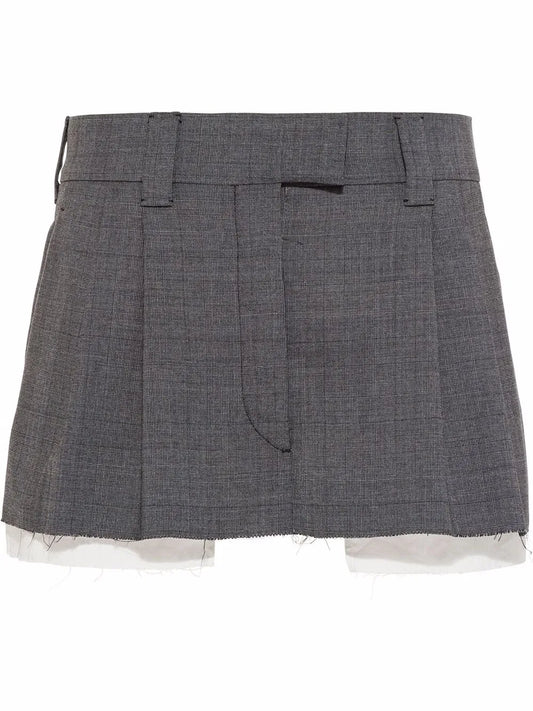 Prince-Of-Wales Check Mini Skirt