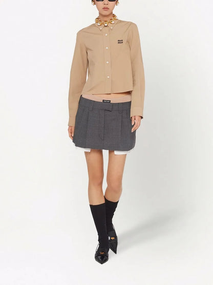 Prince-Of-Wales Check Mini Skirt