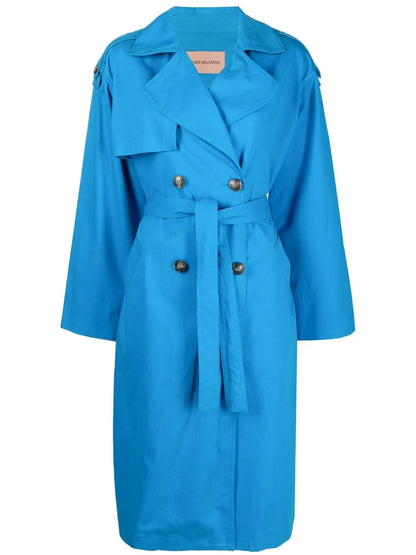 Tied-Waist Trench Coat