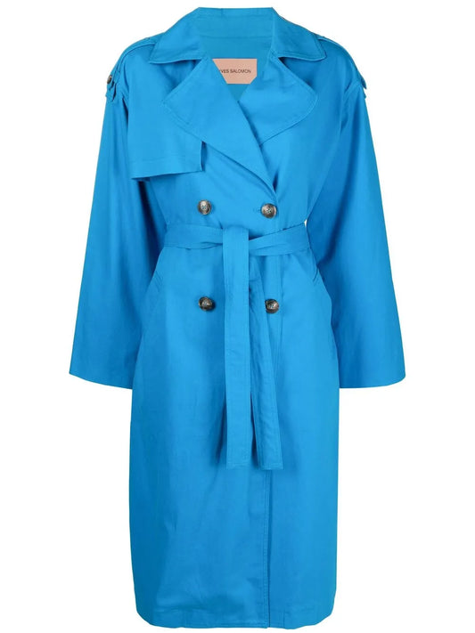 Tied-Waist Trench Coat