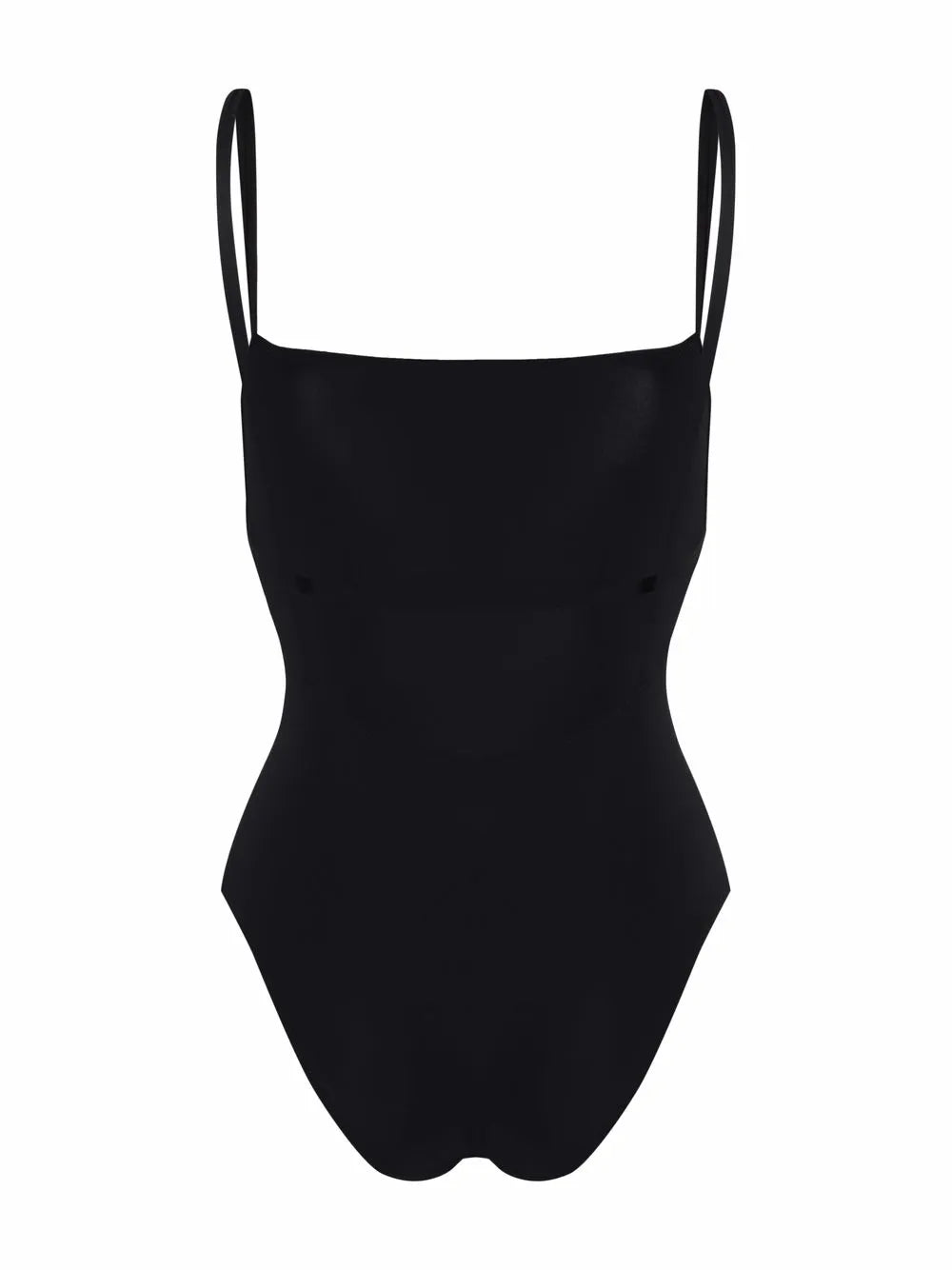 Square-Neck Slip-On One-Piece