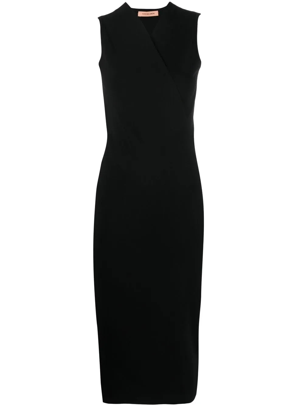 Wrapped V-Neck Midi Dress