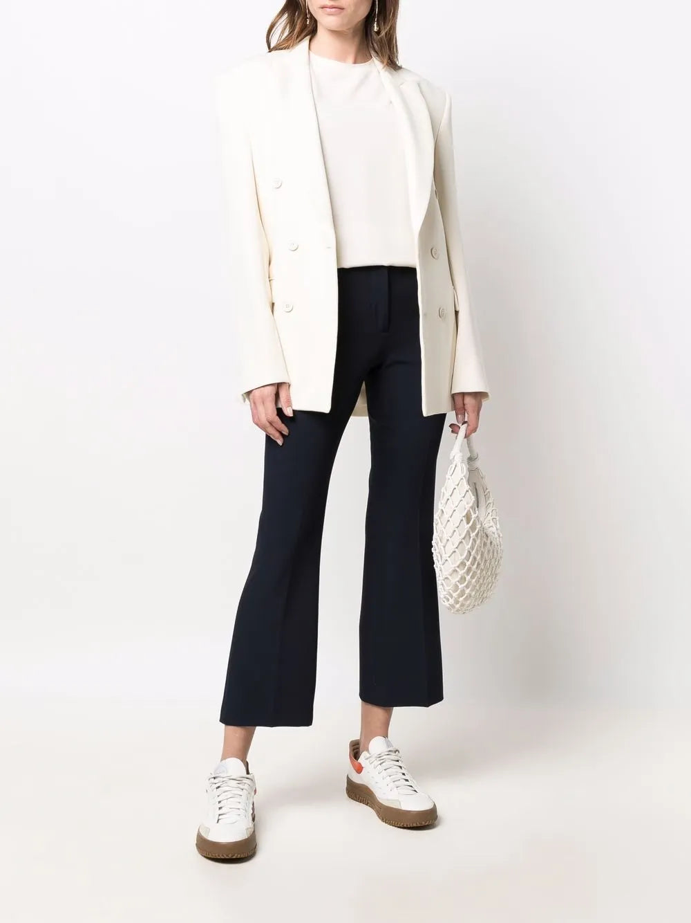 Cropped Tailored Trousers
