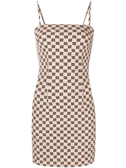 Monogram-Print Minidress