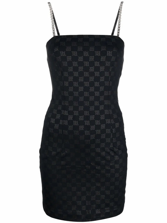 Monogram-Print Minidress