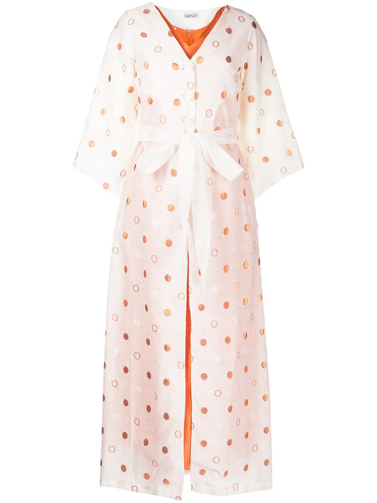Polka-Dot Pattern Kaftan