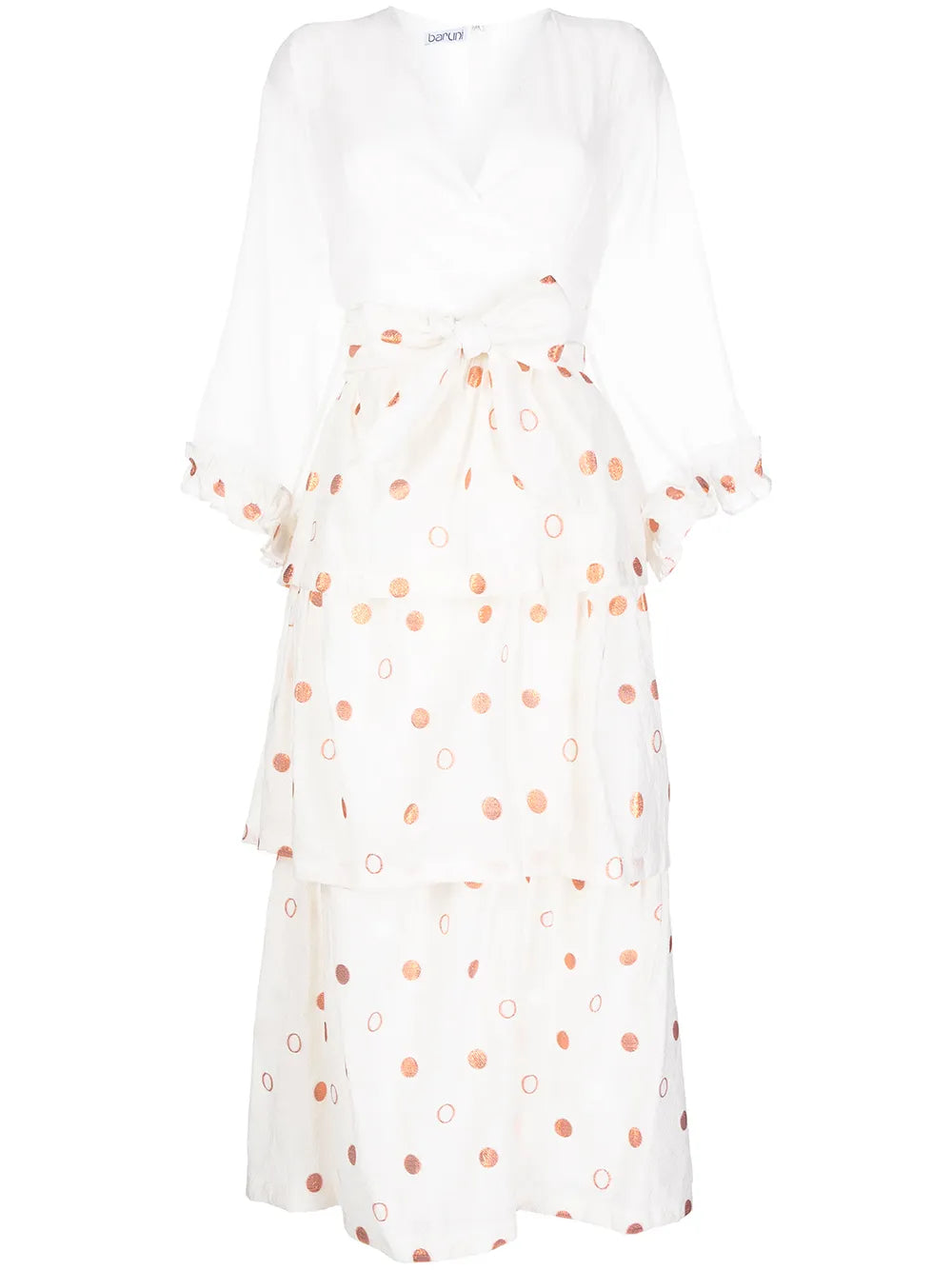 Polka Dot Pattern Evening Gown