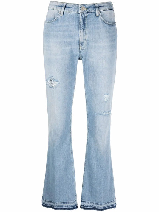 Mid-Rise Flared Jeans