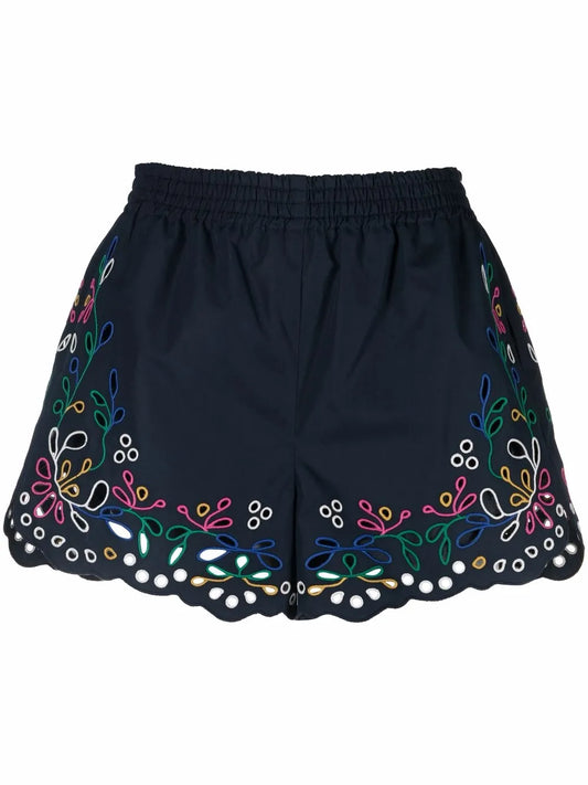 Broderie Anglaise Mini Shorts