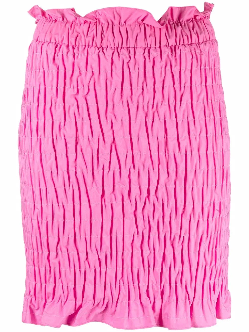 Shirred-Effect Mini Skirt